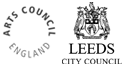 Logo's: Arts Council England and Leeds City Council