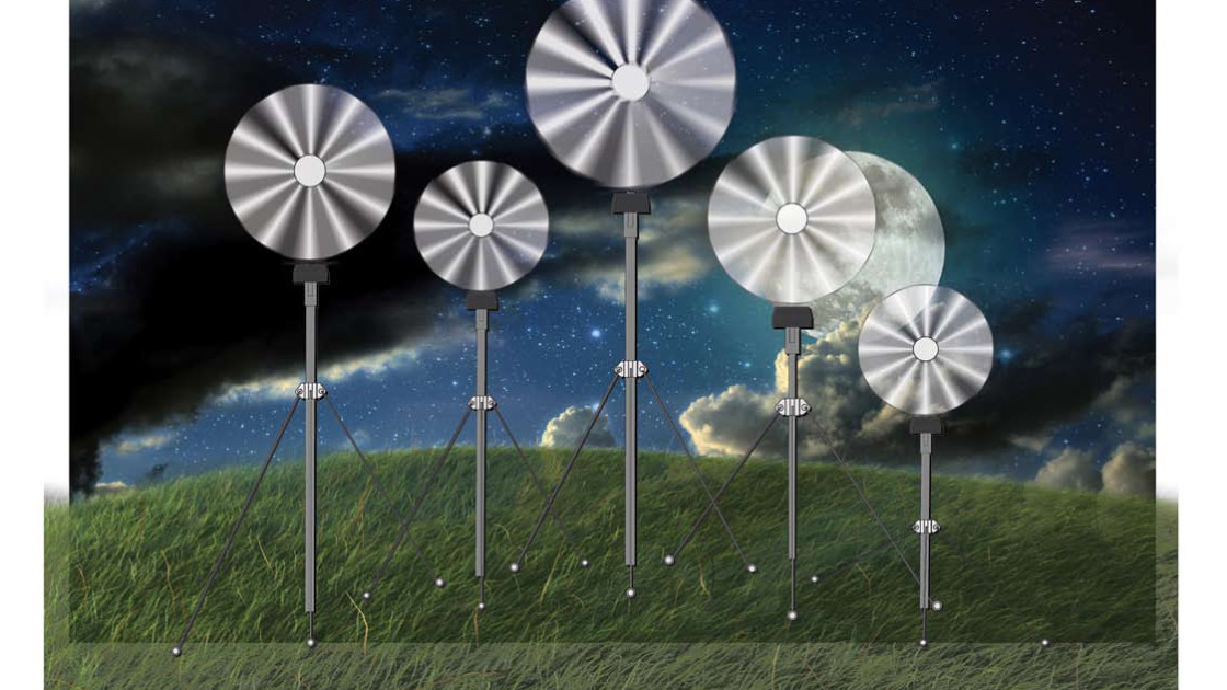 Wind powered projector